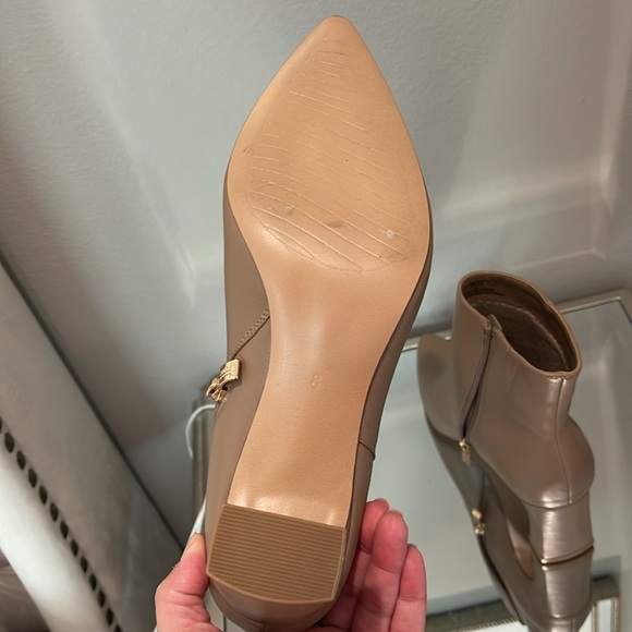 New Michael Shannon Taupe Brown Leather Boots - Picture 5 of 5